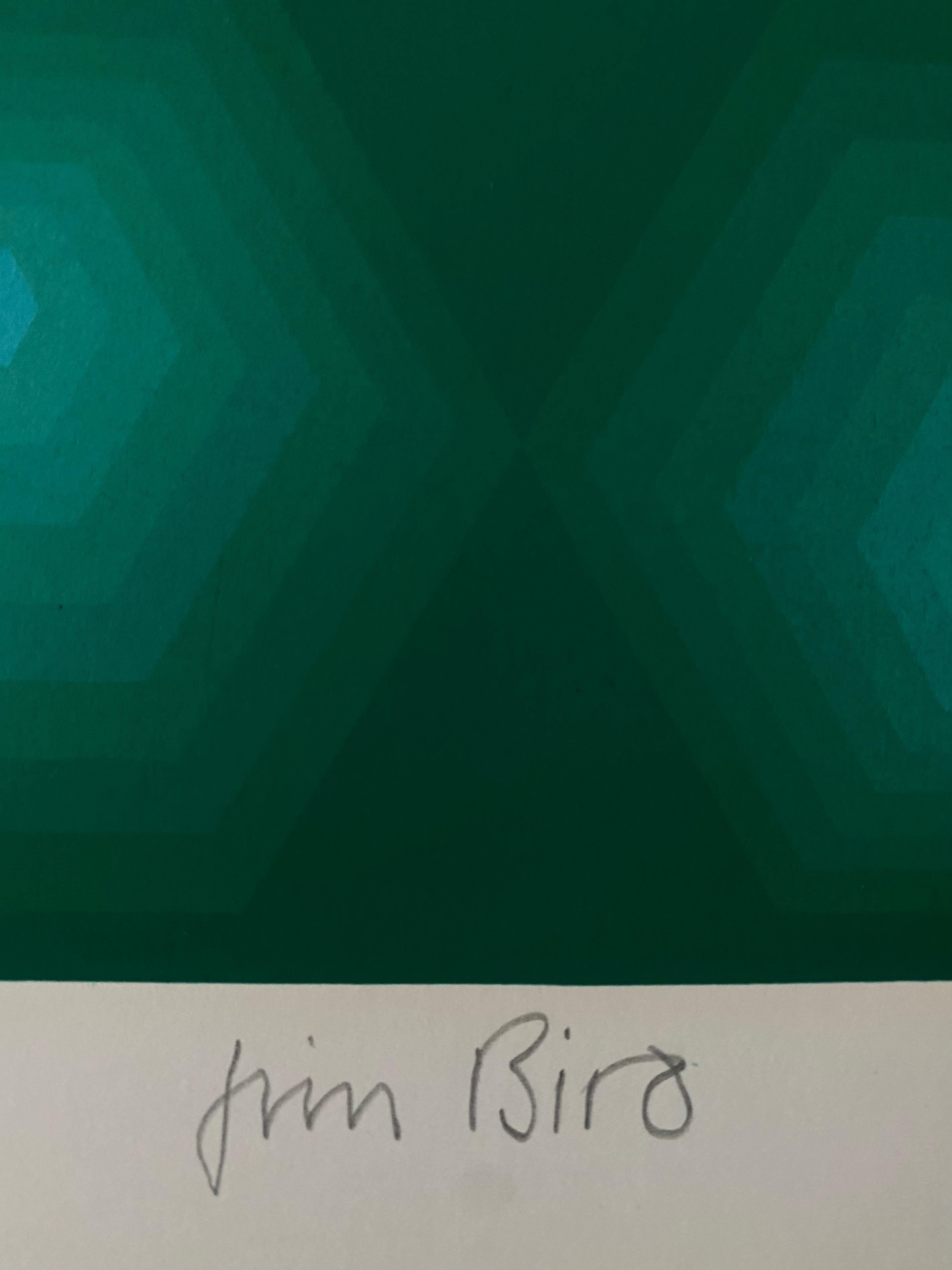 Jim Bird, Hommage an Vasarely 9, 1970 (Papier) im Angebot