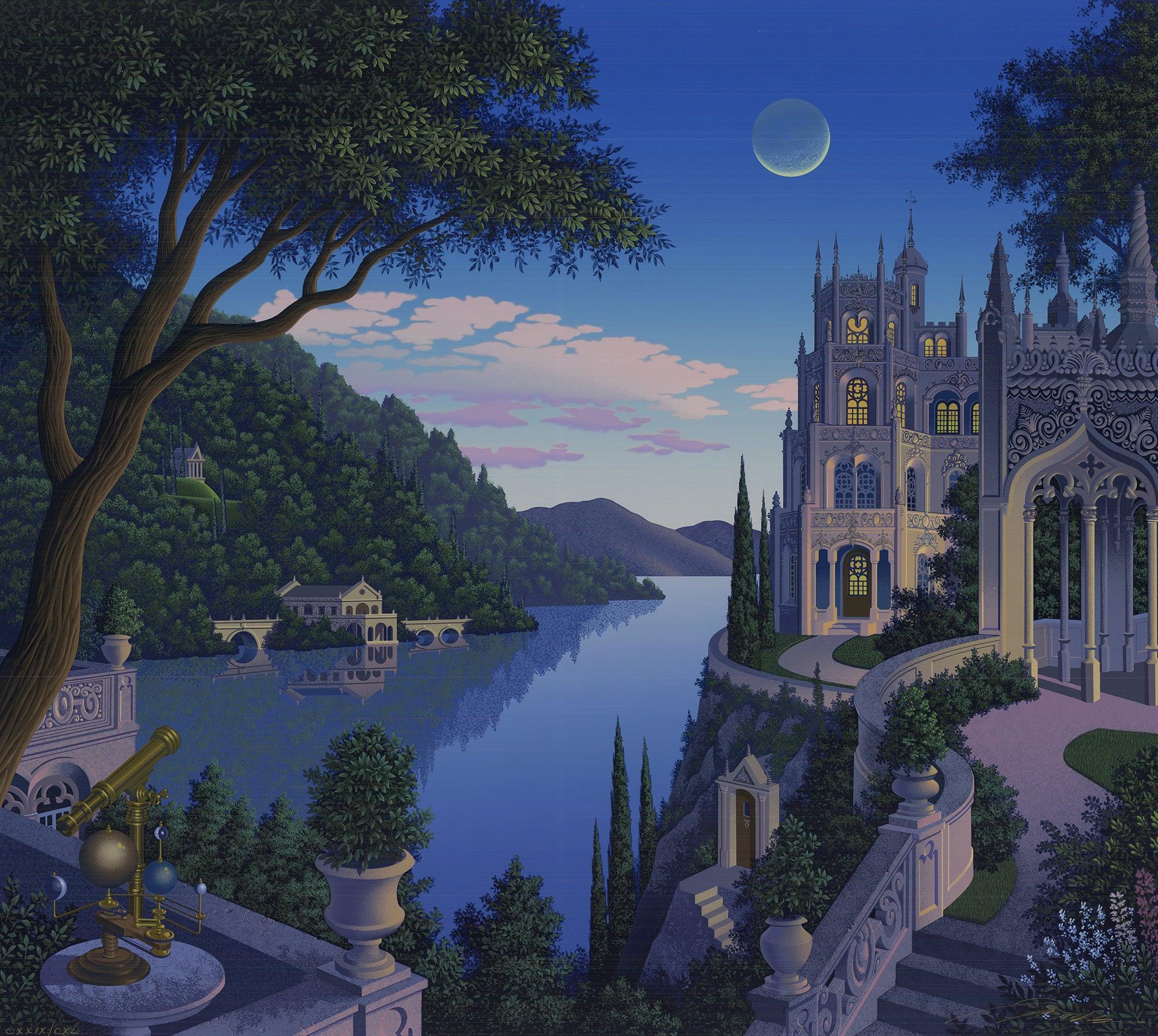 Jim Buckels 'Cheshire Moon'- Serigraph- Signed For Sale 1