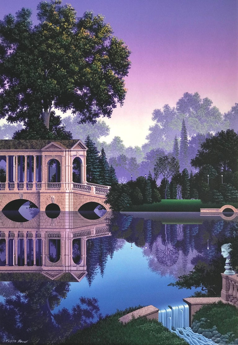 Jim Buckels - PHAEDRA'S VIGIL Signed Lithograph Fantasy Landscape