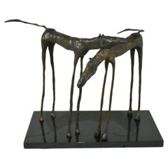 Jim Budish "Lazy Days" Bronze Of 2 Horses