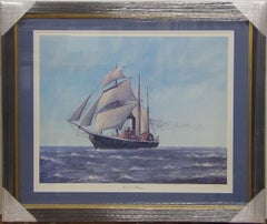 "U.S.S. Michigan" by Jim Clary. Limited Edition Lithograph: 417/1776, Signed. 