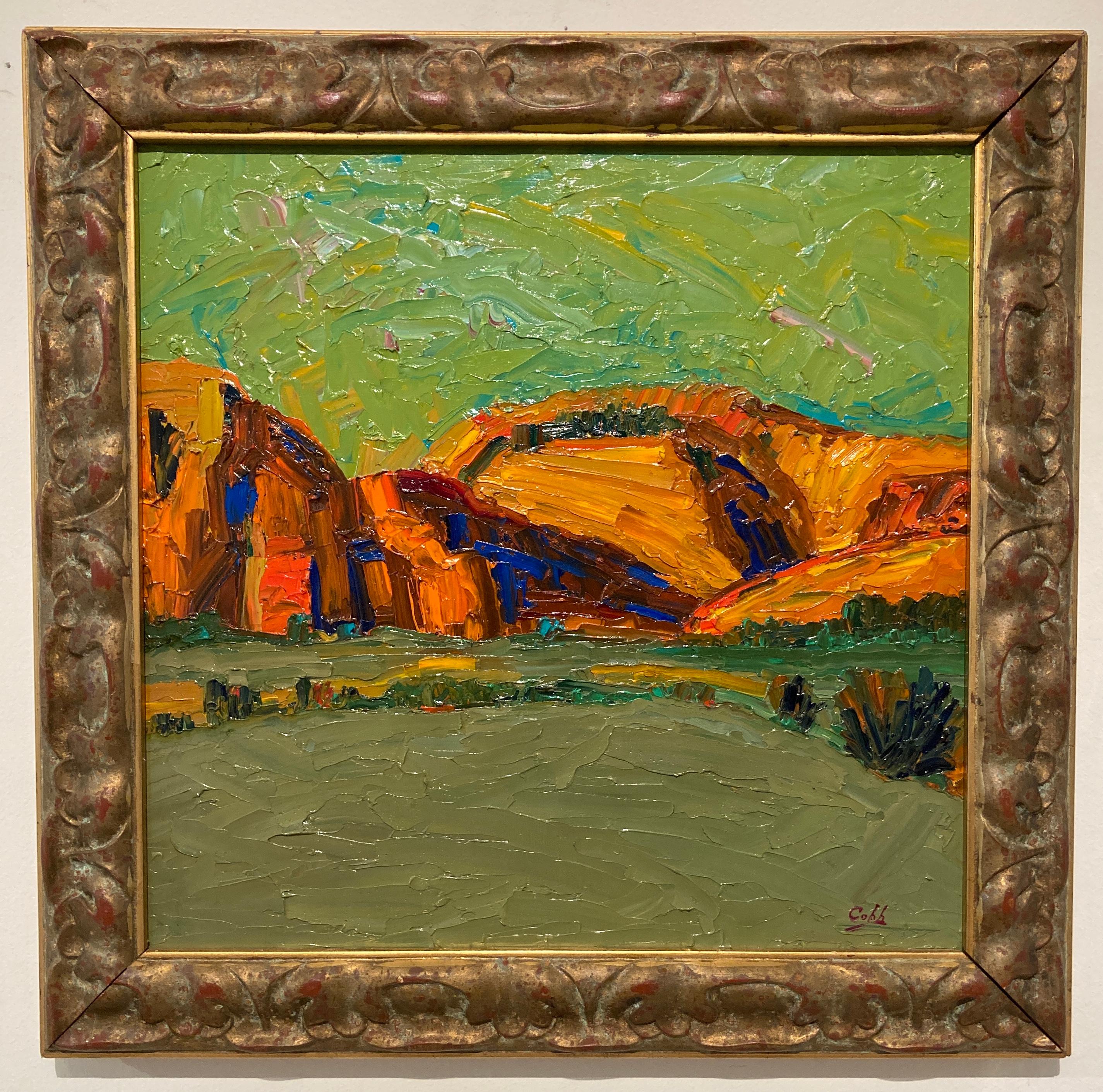 Jim Cobb Landscape Painting - 'Arizona Highways' by James Cobb, Oil on Panel Painting