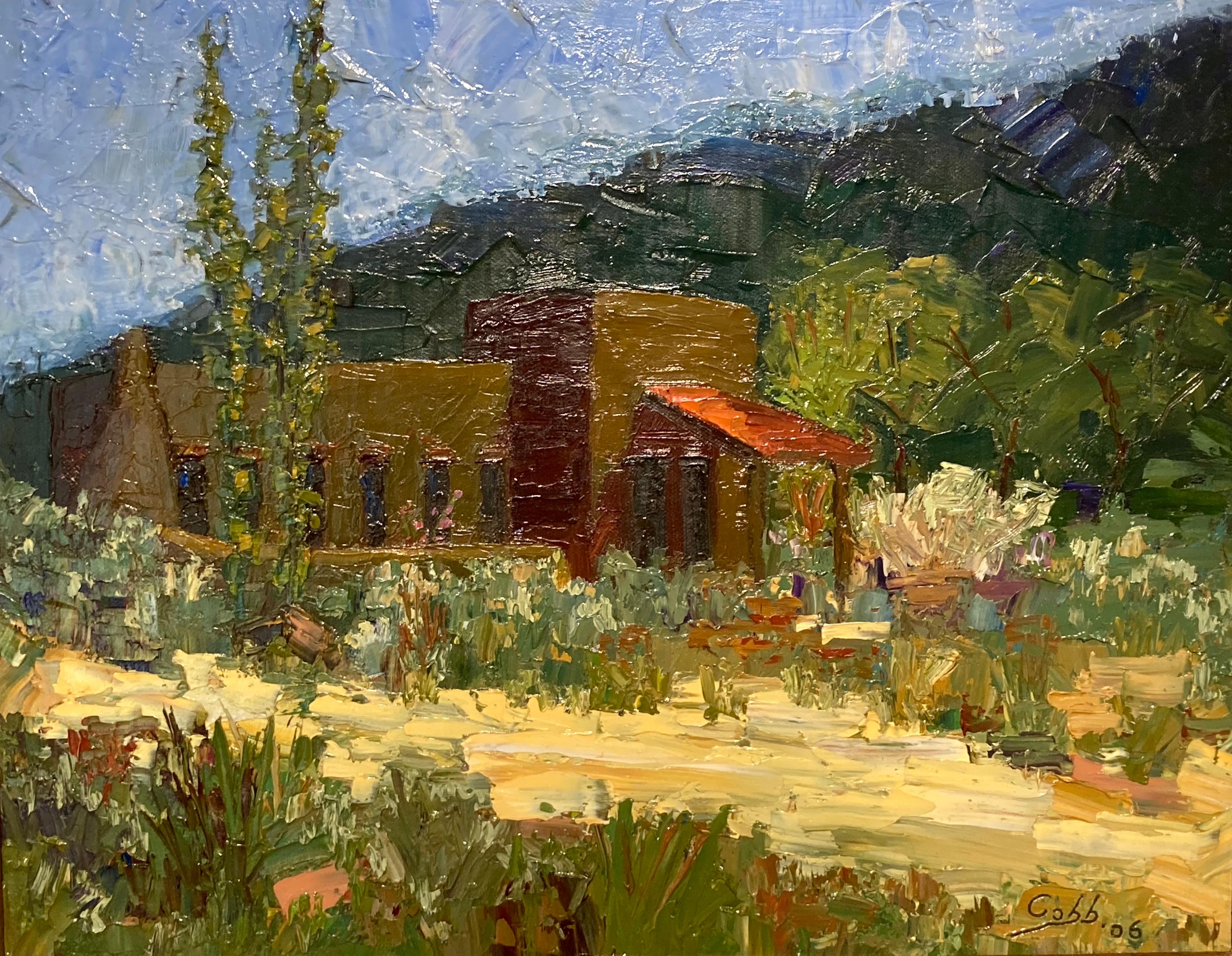 „Century Old Adobe“, von James Cobb, Öl auf Tafel, Gemälde im Angebot 2