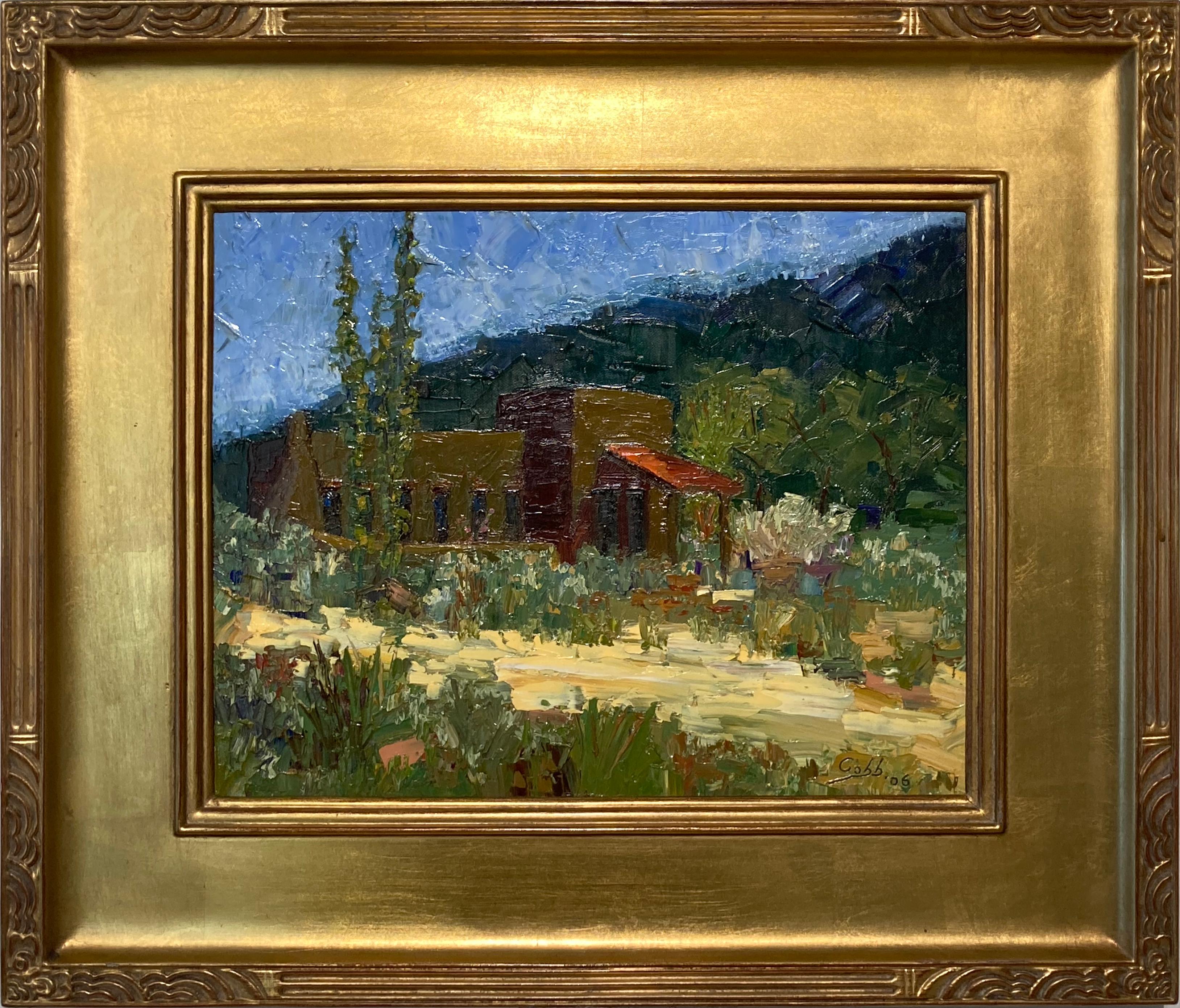 'Century Old Adobe, ' by James Cobb, Oil on Panel Painting