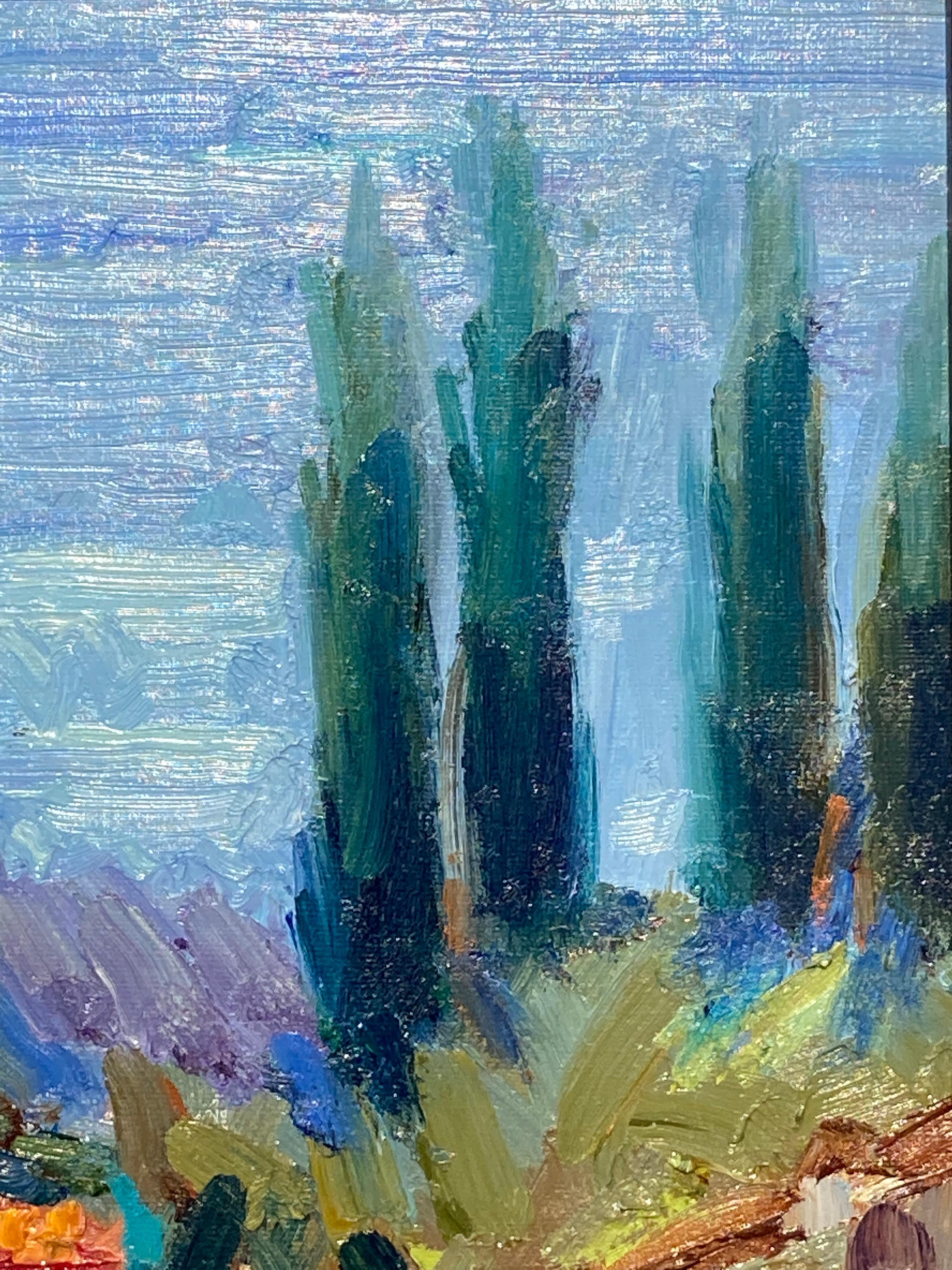 „Italien“, von James Cobb, Öl auf Leinen, Gemälde (Schwarz), Landscape Painting, von Jim Cobb