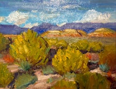 'New Mexico Fall, ' by James Cobb, Oil on Canvas Painting