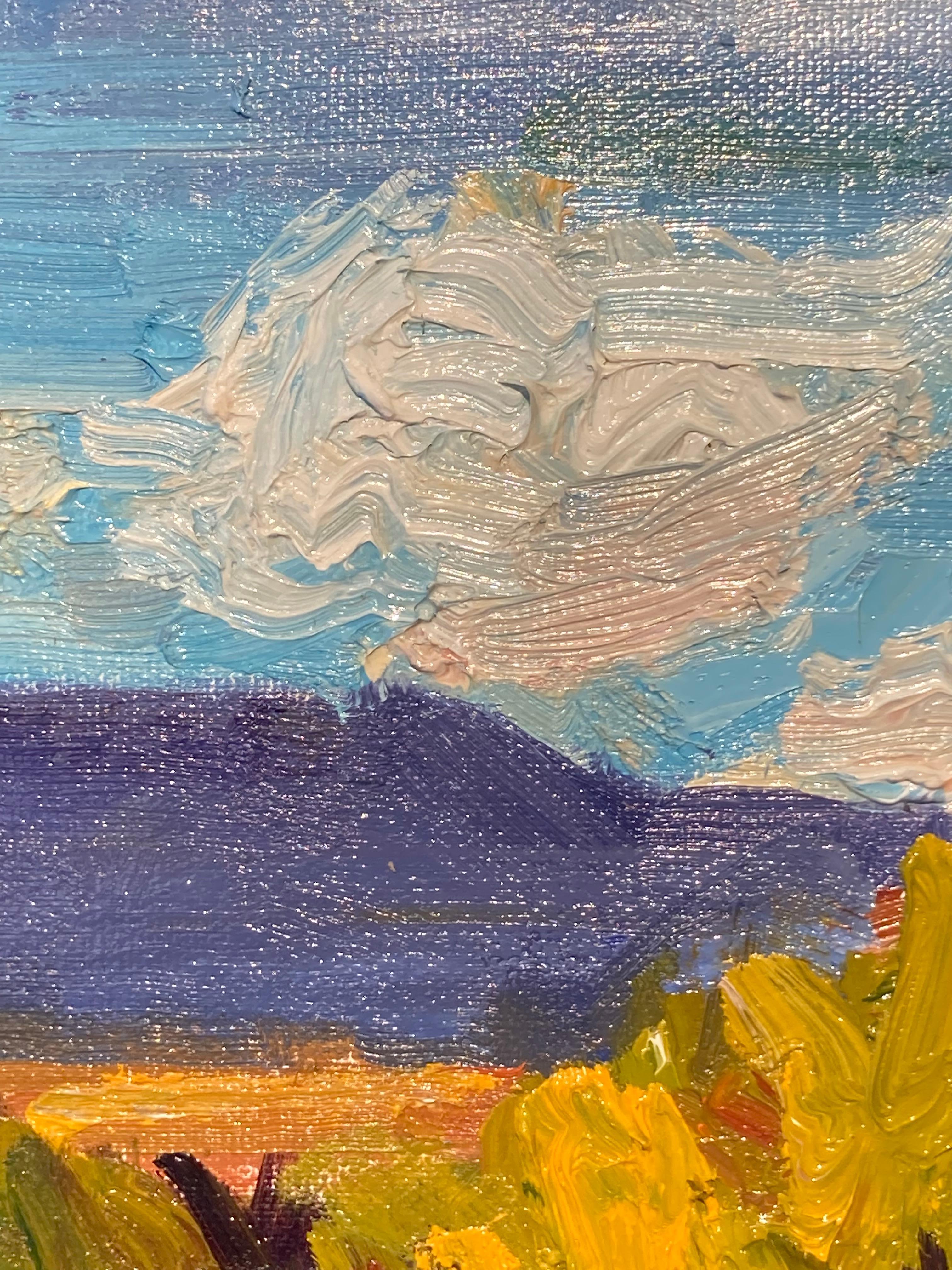 « Nouveau Mexique automne », par James Cobb, peinture à l'huile sur toile en vente 1