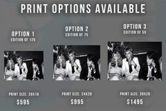Dustin Hoffman, Rod Stuart, and Alana Stuart at Studio 54 Fine Art Print