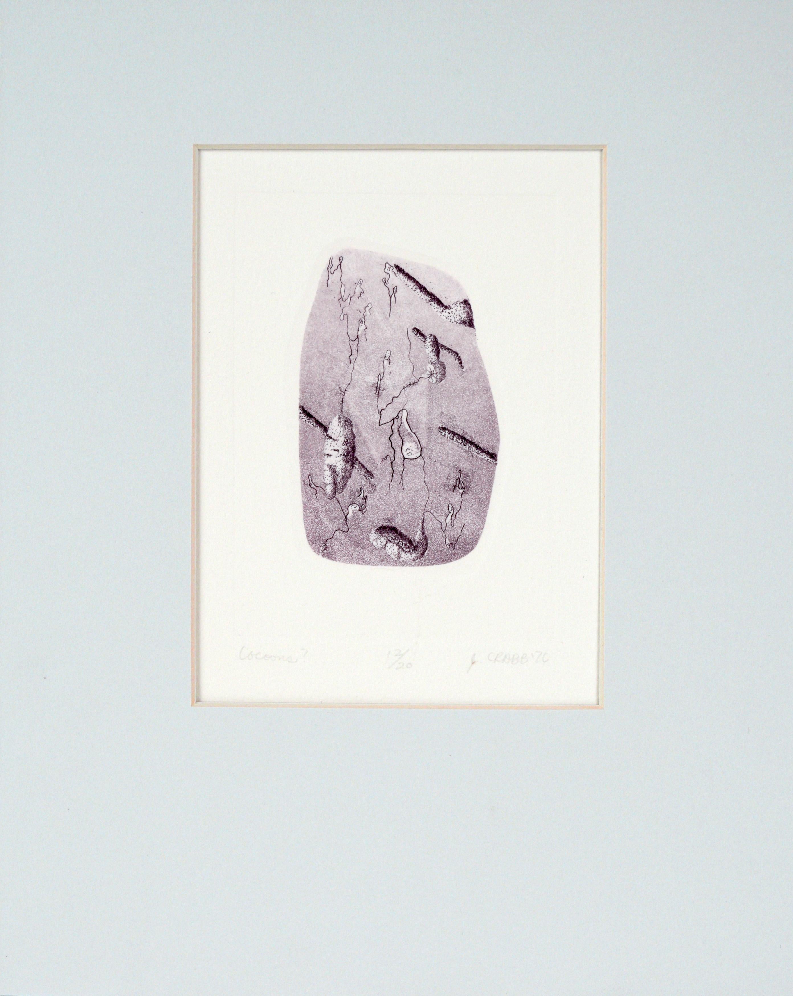 "bozzoli?" - Litografia surrealista su carta del 1976