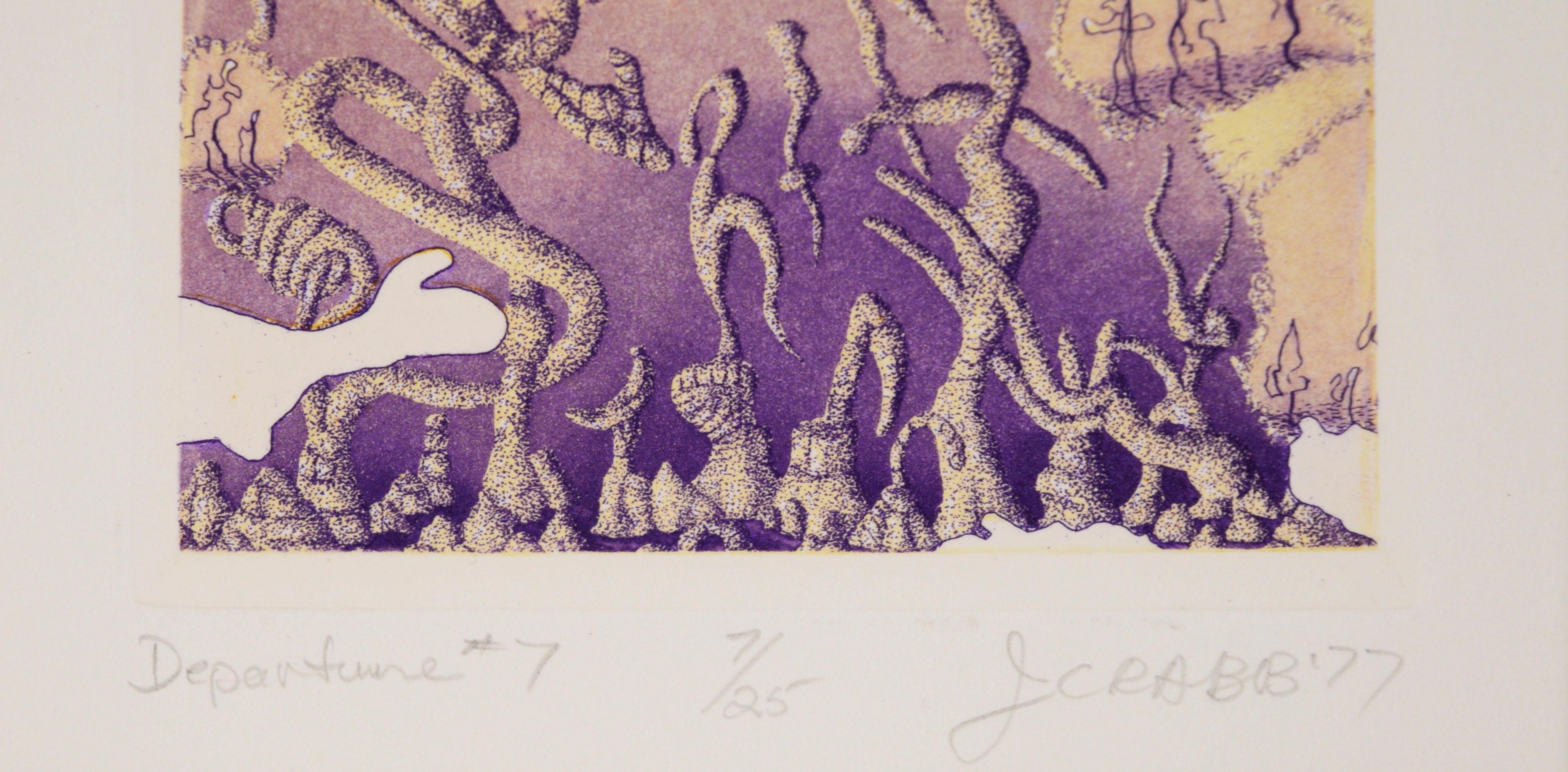 „Departure #7“ – Lithographie auf Papier im Angebot 1