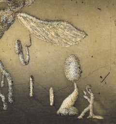 "femme fatal" - 1975 Litografía surrealista sobre papel