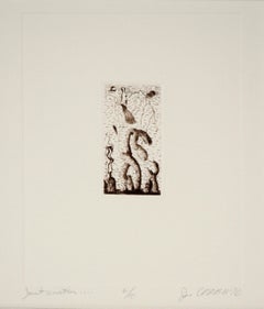 "una más..." - 1976 Litografía surrealista sobre papel