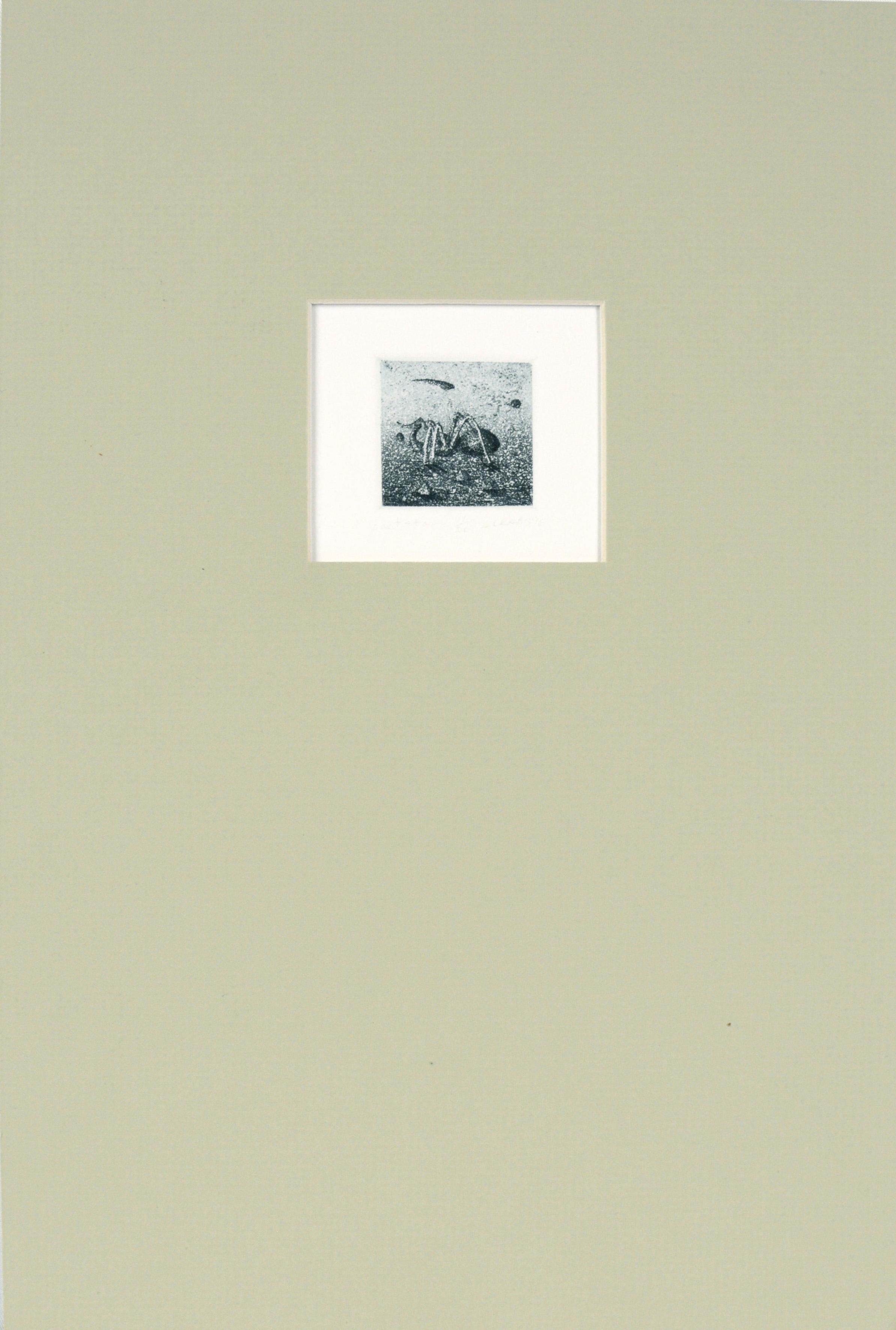 Figurative Print di Jim Crabb - "lost + found" - Litografia surrealista su carta del 1976