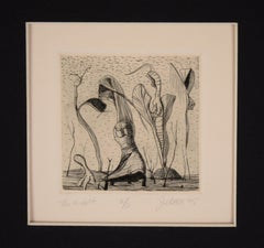 "The Weight" - 1975 Black and White Lithograph on Paper