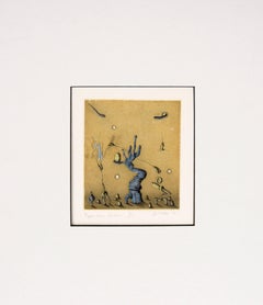 "La escalera de Pigmalión" - Aguafuerte surrealista coloreado 9/20, 1975