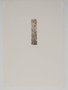 "Rabbit" - 1976 Surrealist Lithograph on Paper