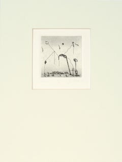 "ssssch" - Litografia surrealista su carta del 1975