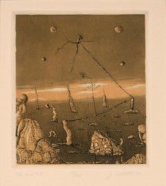 "T.A.M.P. #3" - 1975 Surrealist Lithograph on Paper