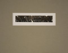 "L'attesa" - Litografia surrealista su carta del 1977