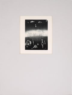 "T.H.U.M.P." - 1975 Surrealist Lithograph on Paper