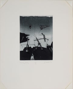 "Tuesday; Today" - 1975 Surrealist Lithograph on Paper