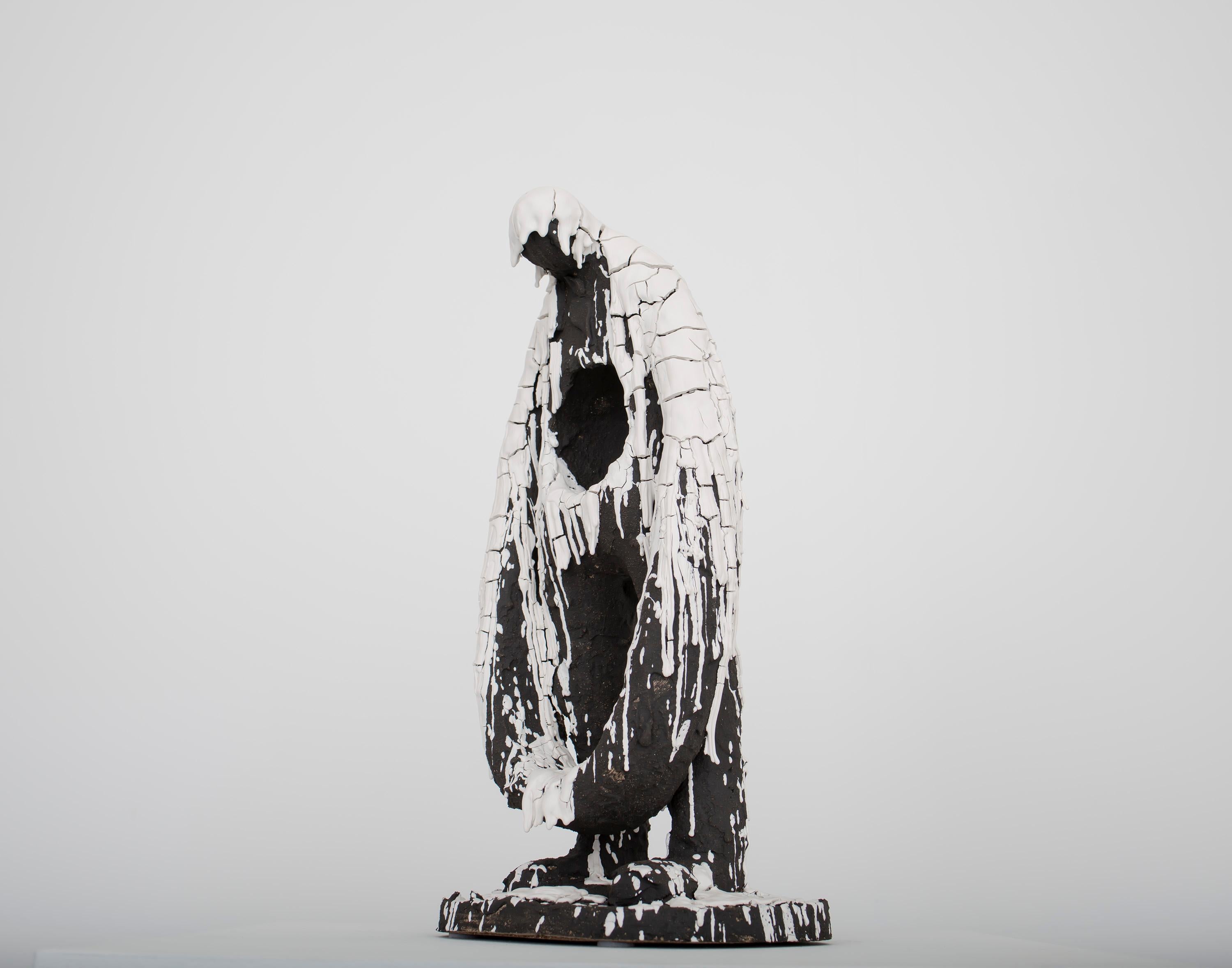 Vollständig gearbeitete figurative Skulptur des norwegischen Künstlers Jim Darbu