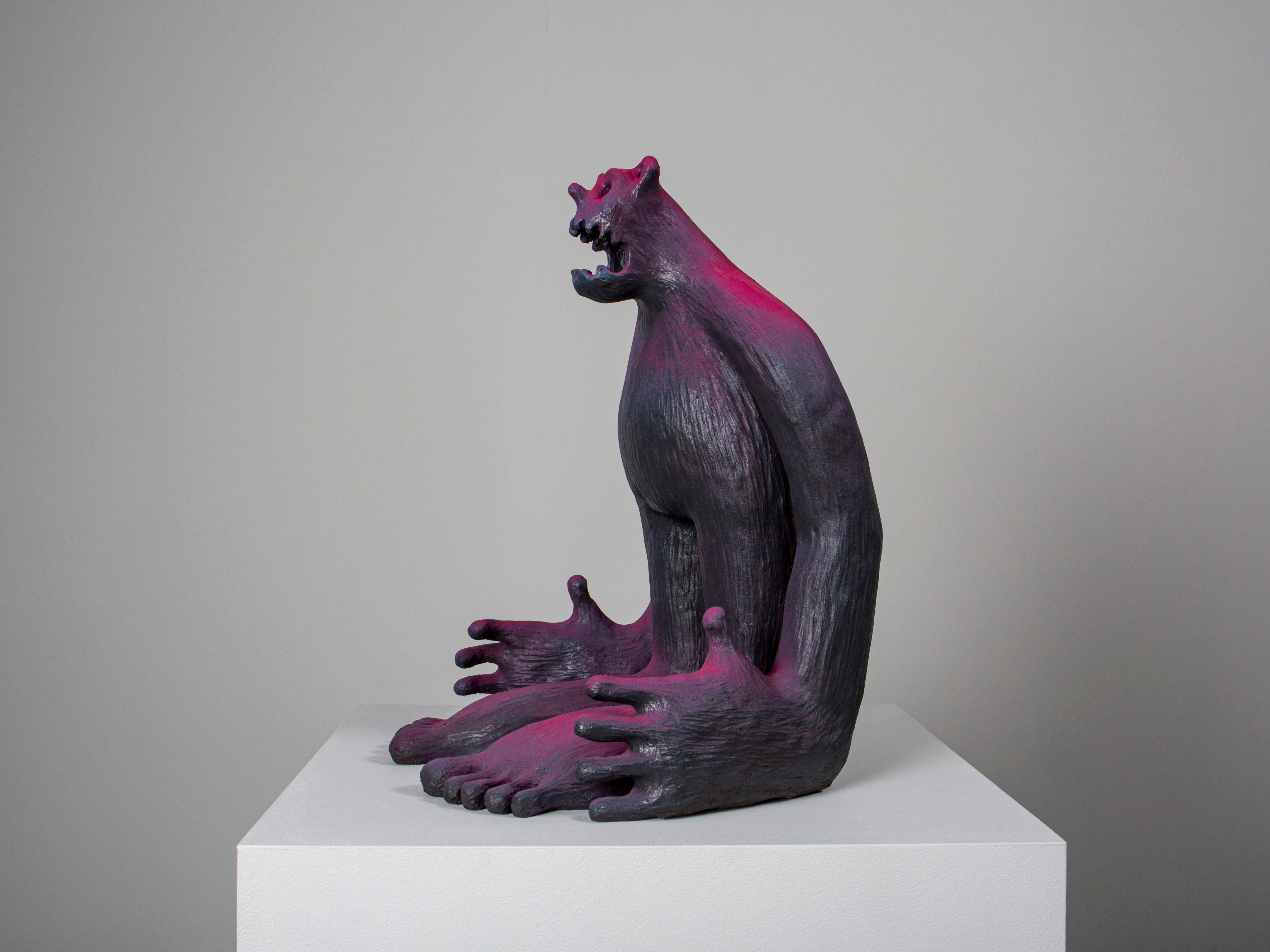 «Howl» Figurative Sculpture by Norwegian artist Jim Darbu 7