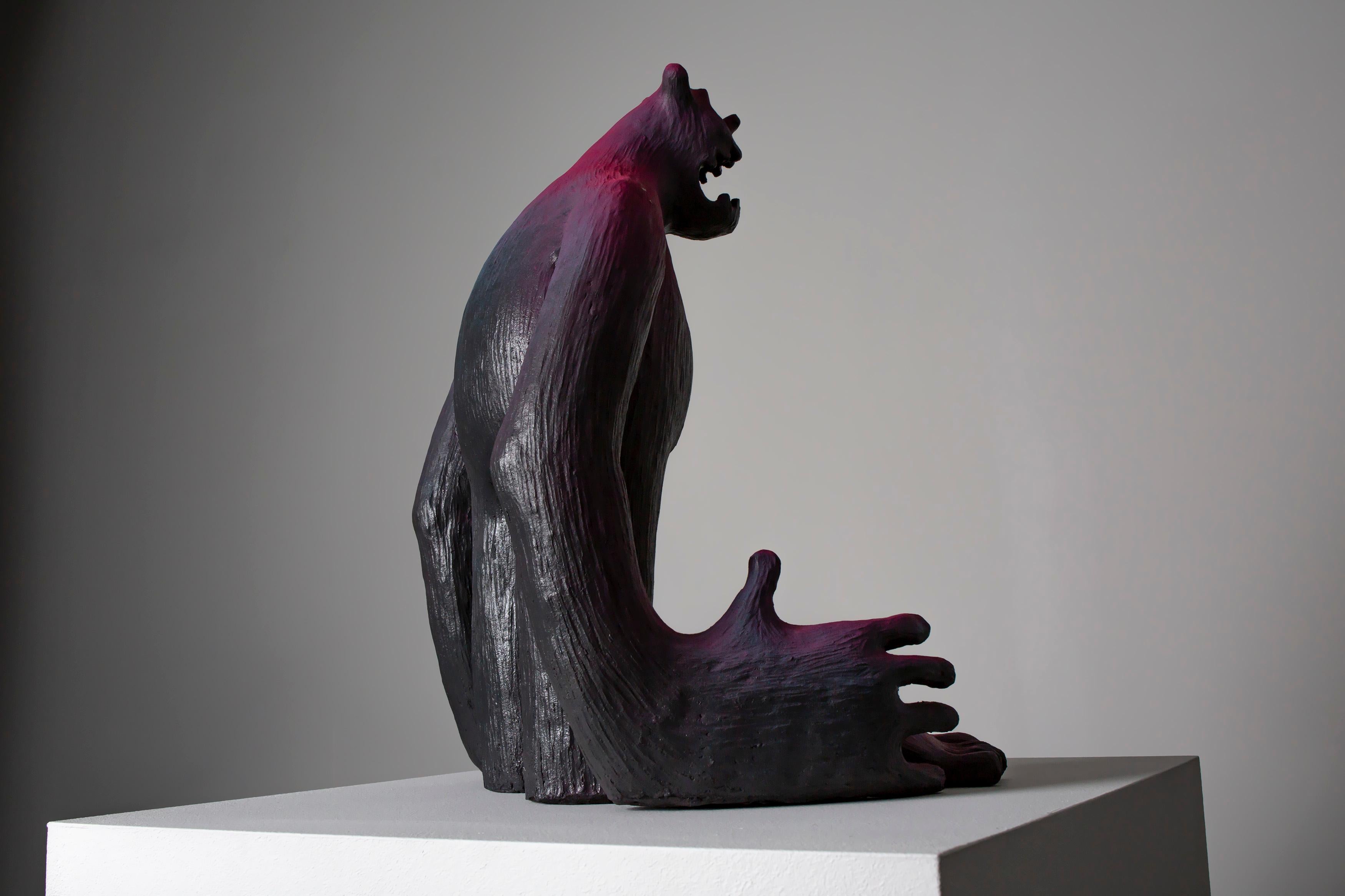 «Howl» Figurative Sculpture by Norwegian artist Jim Darbu 1