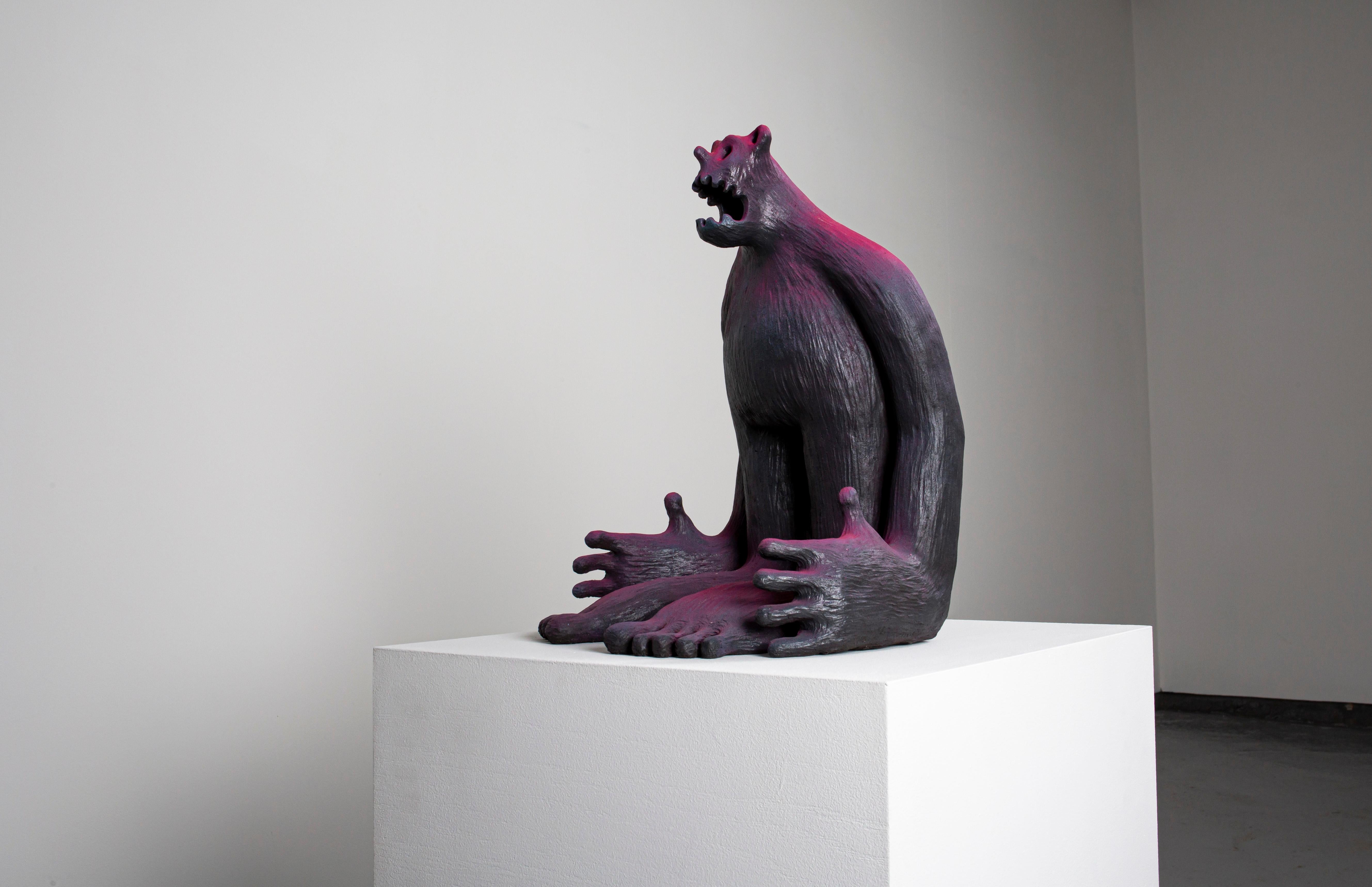«Howl» Figurative Sculpture by Norwegian artist Jim Darbu 3
