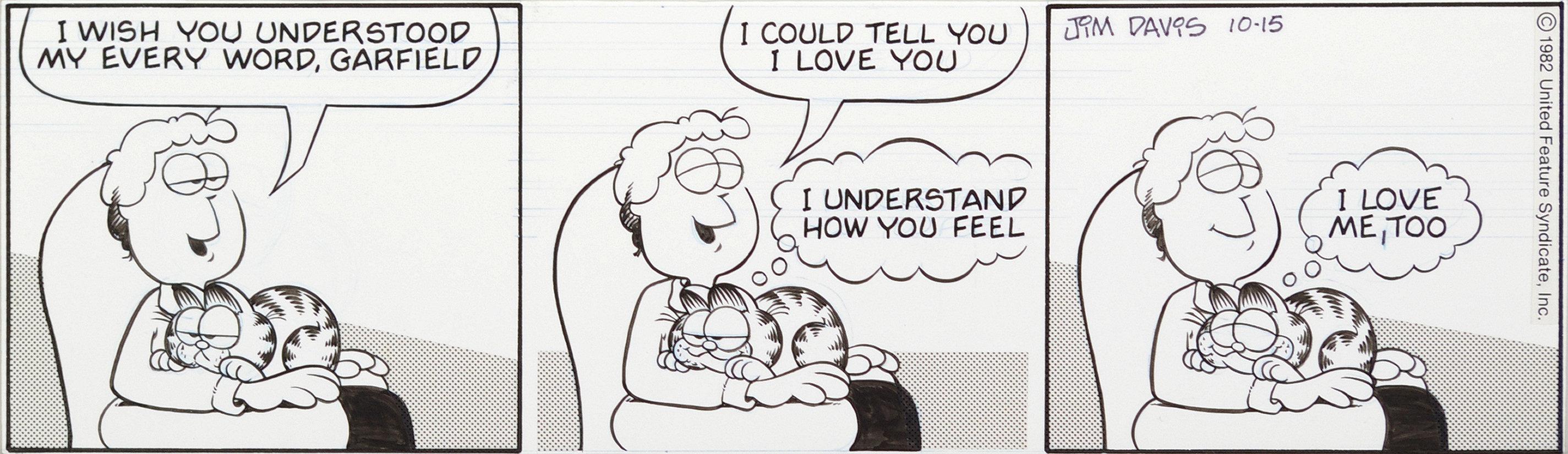 Everyone Loves Garfield, Especially Himself - Contemporary Mixed Media Art by Jim Davis