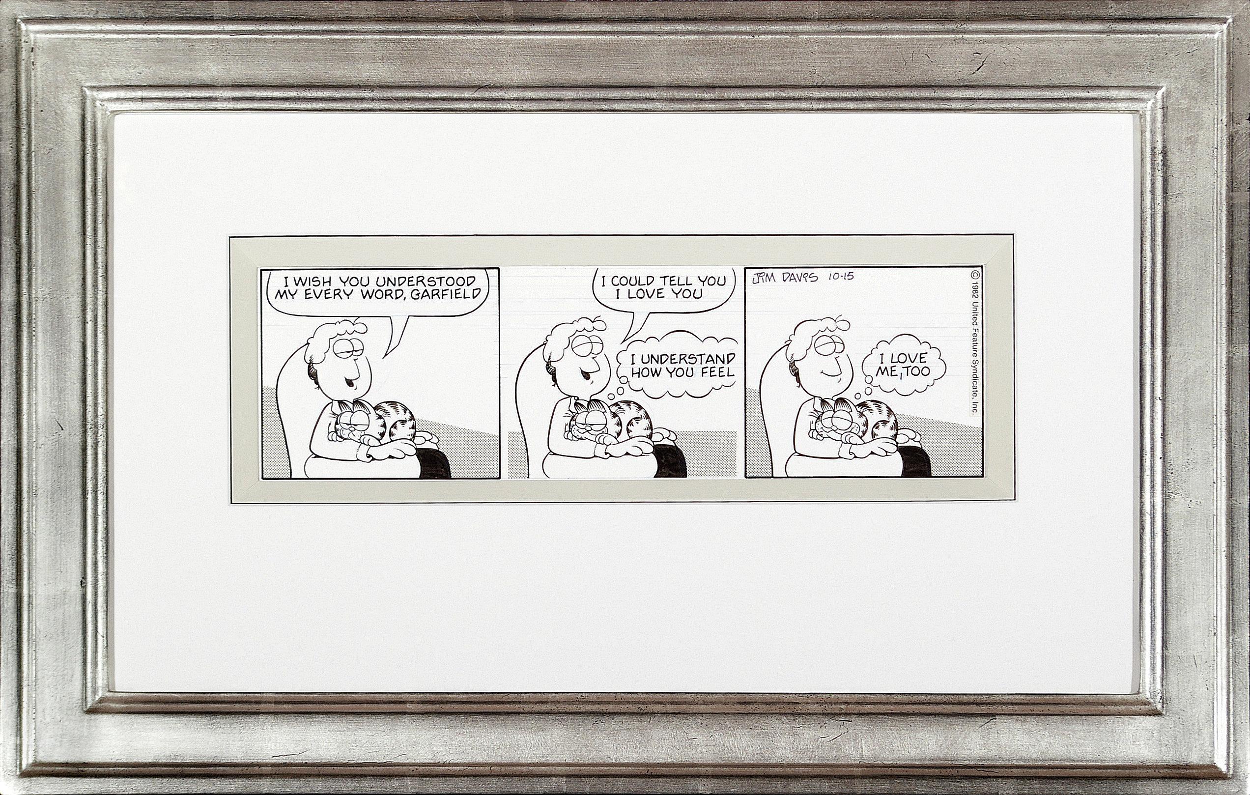 Everyone Loves Garfield, Especially Himself - Mixed Media Art by Jim Davis