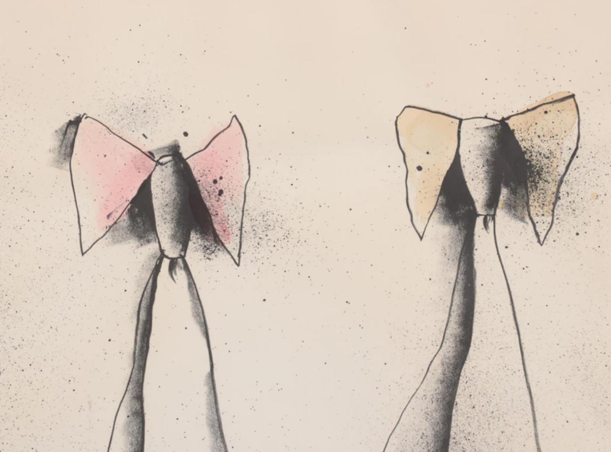Jim Dine (Amerikaner, geb. 1935) Handkolorierte Lithographie „Tische, 1976 (Moderne der Mitte des Jahrhunderts) im Angebot