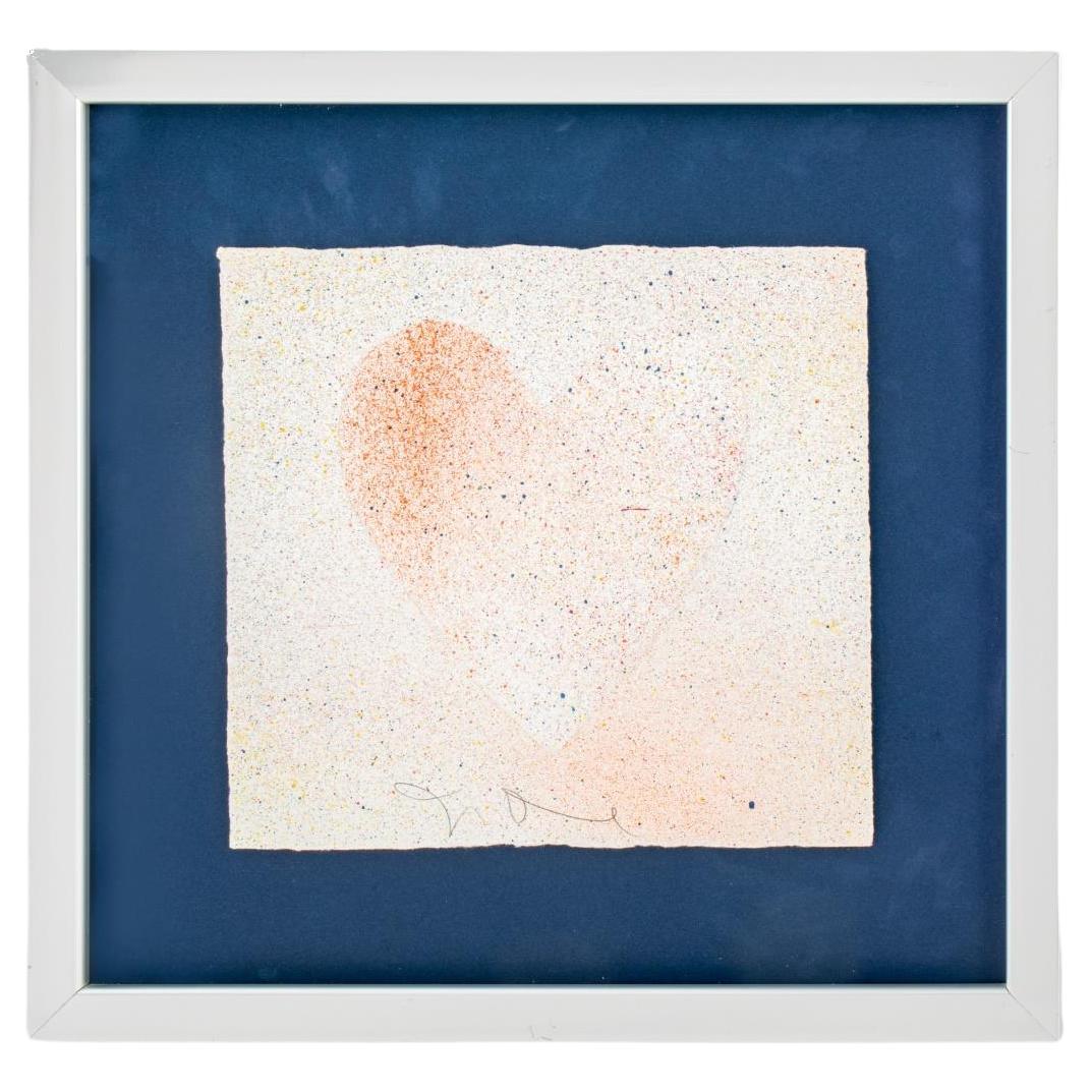 Jim Dine "Confetti Heart" Serigraph