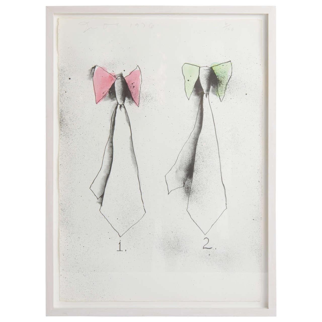 Jim Dine Litho "Ties"