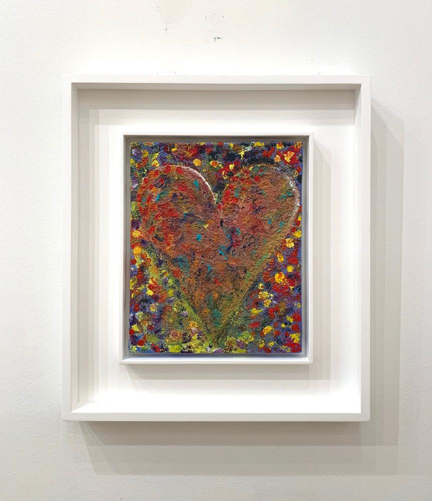 Heart in the Sand - Mixed Media Art by Jim Dine
