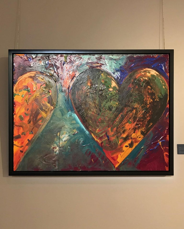 A smaller fortress - Jim Dine, hearts, contemporary, painting, american, pop art For Sale 4