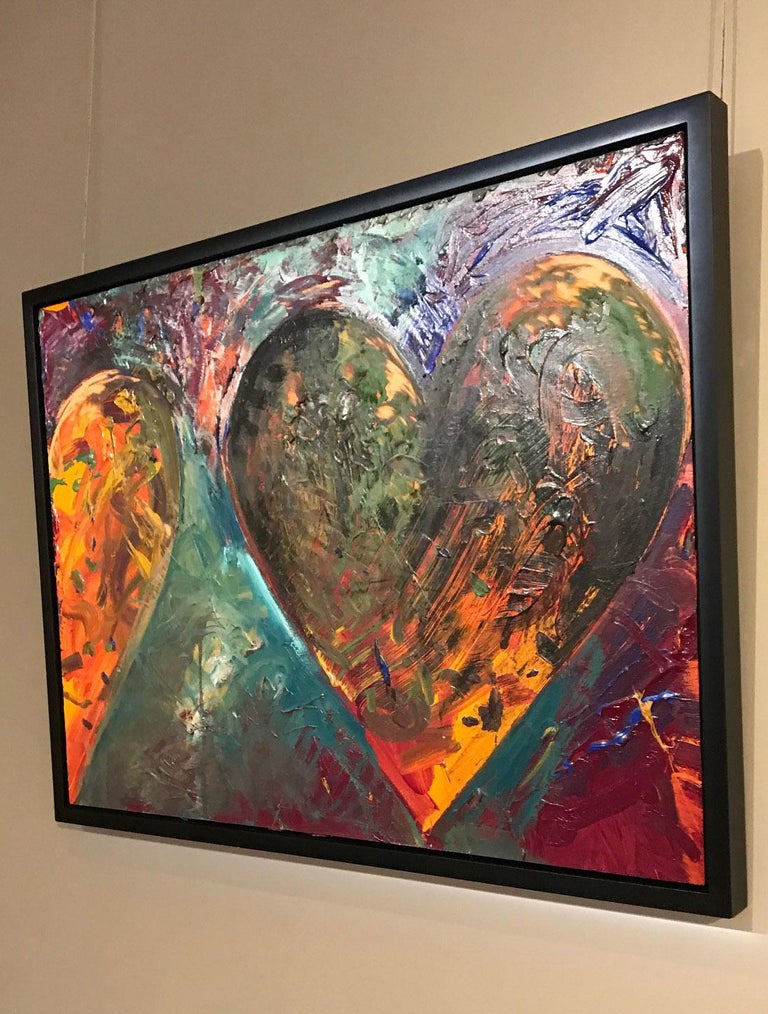 A smaller fortress - Jim Dine, hearts, contemporary, painting, american, pop art For Sale 5