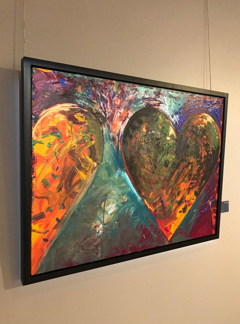 A smaller fortress - Jim Dine, hearts, contemporary, painting, american, pop art For Sale 6
