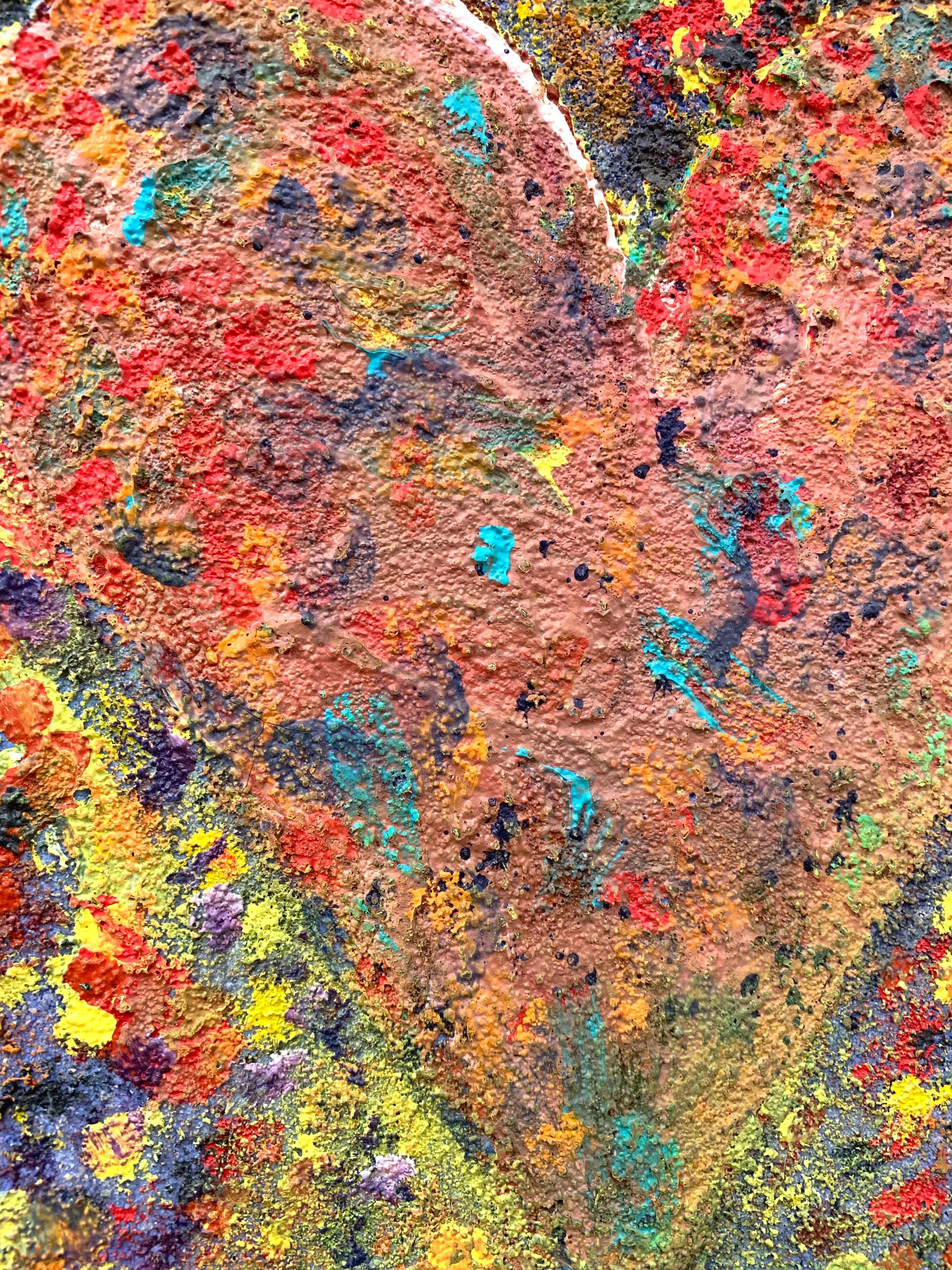 Heart in the Sand - Color-Field Painting by Jim Dine