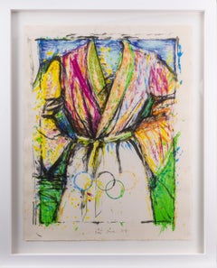 Jim Dine Olympic Robe Signed and Numbered Edition Lithograph Contemporary Art