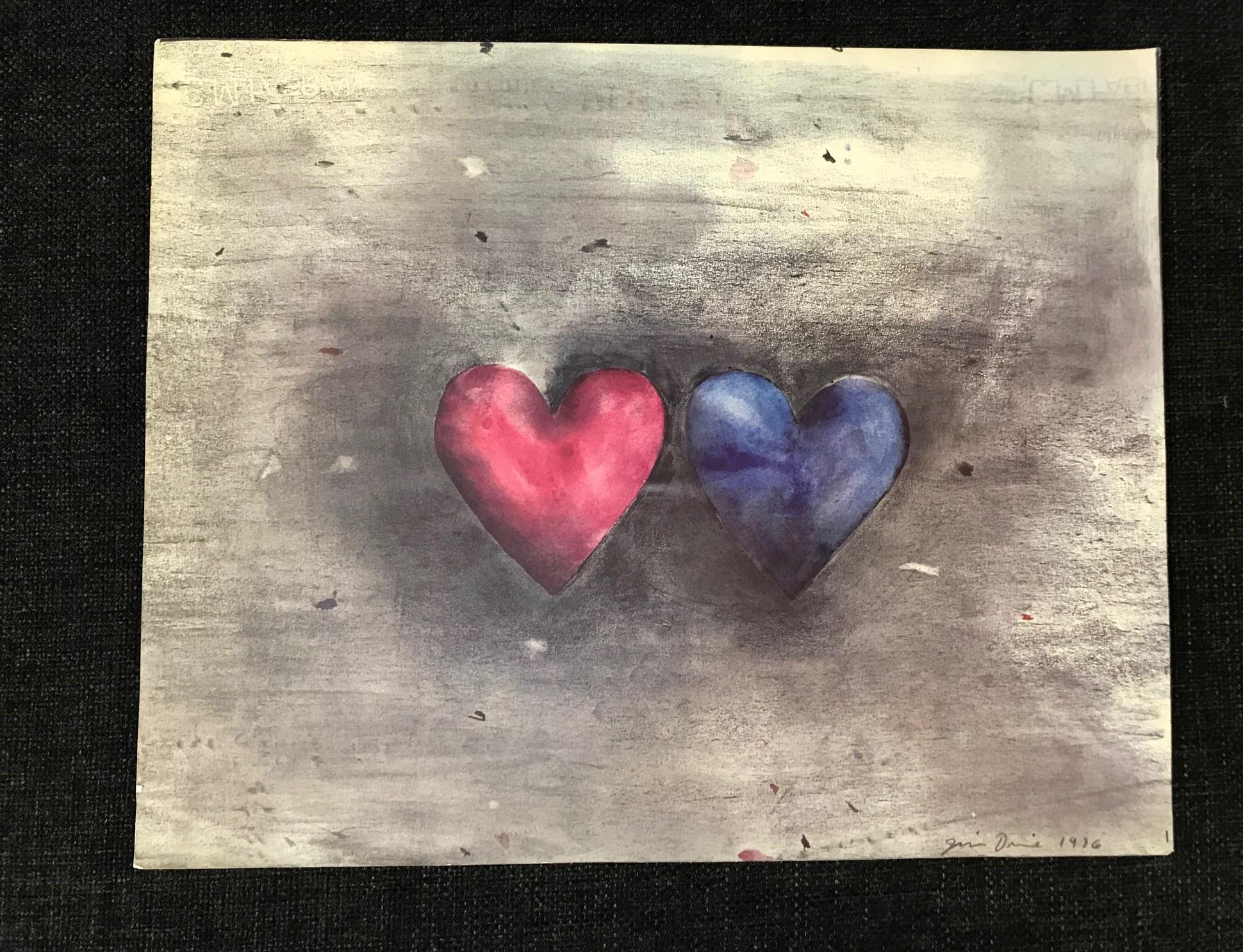 A wonderful reproduction of one of Jim Dine's most iconic images.

This print is a bit of an anomaly. It is clearly a digital reproduction on heavy artist paper (the maker's marks can be seen at the top) - even the pencil signature and date (1976)