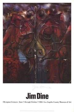 1983 Jim Dine 'Detail from the Crommelynck Gate (The Sentinels)' SIGNÉ À LA MAIN