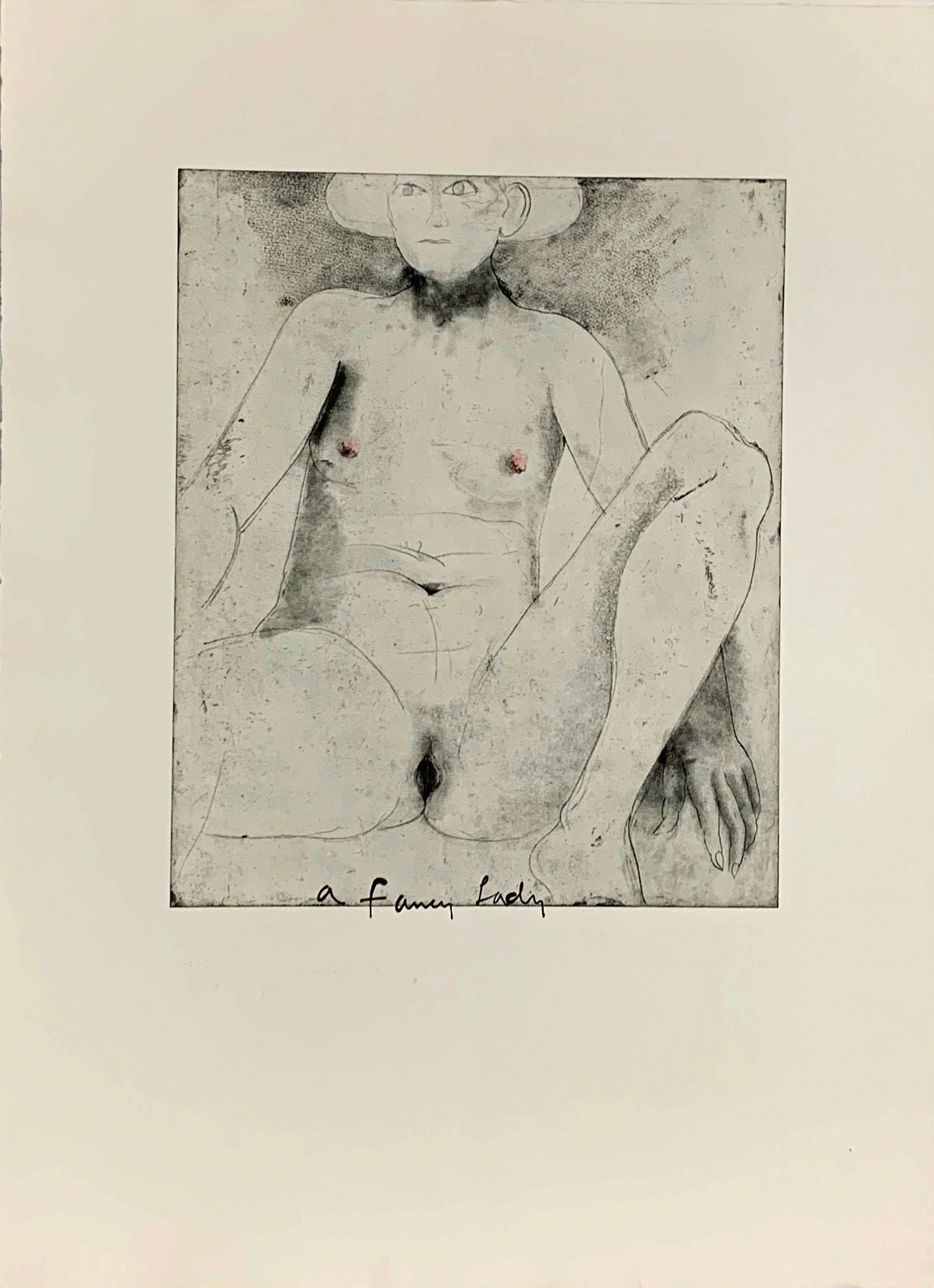 A FANCY LADY - Print by Jim Dine