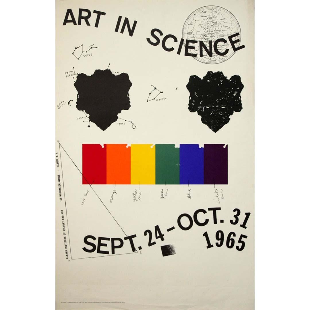 Art in Science 1965 Original Poster by Jim Dine, Albany Institute