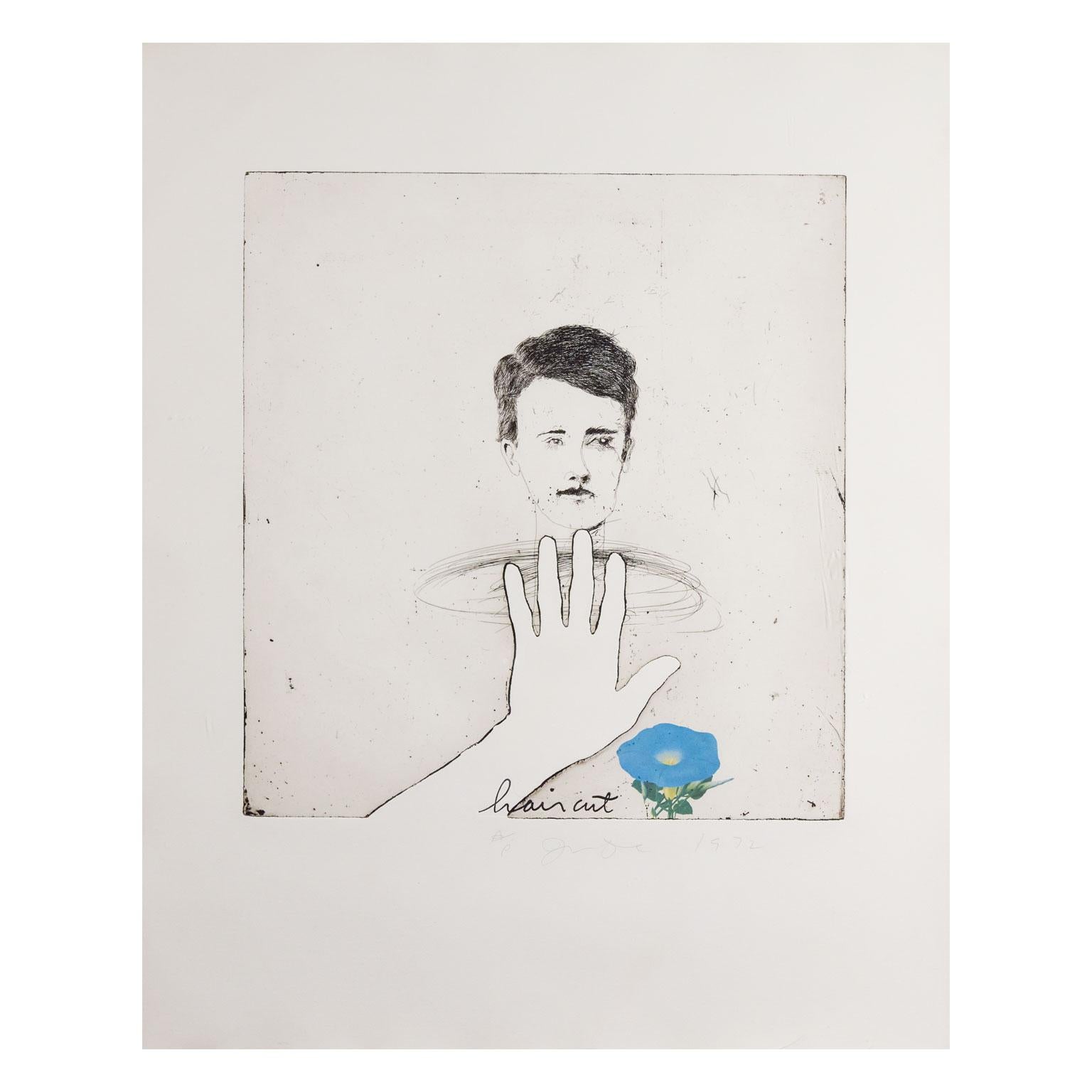 Blue Haircut - Print by Jim Dine