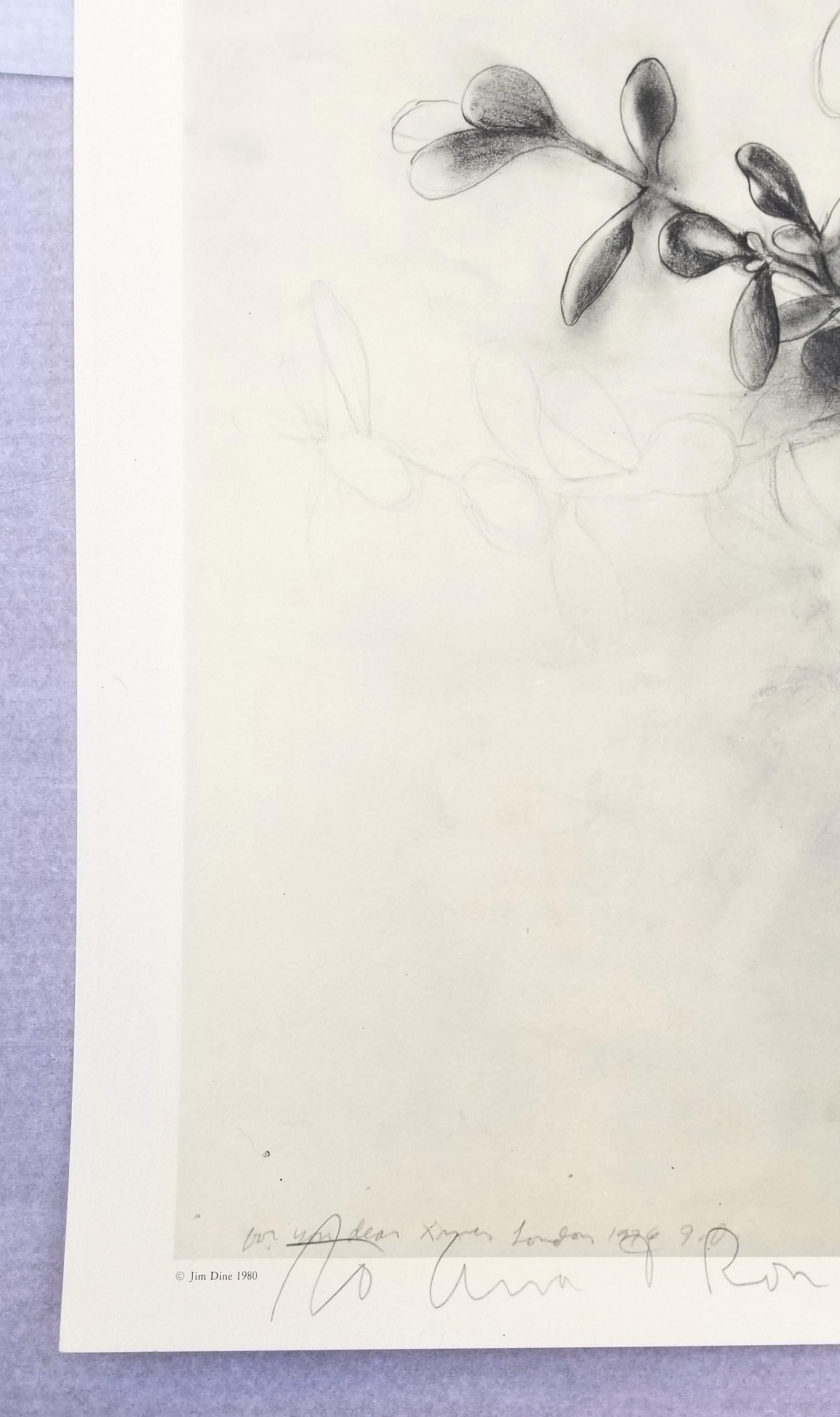 Festival de Música de Cámara del Cabo y las Islas (Bodegón de plantas de jade) Póster (Firmado) - Print Contemporáneo de Jim Dine