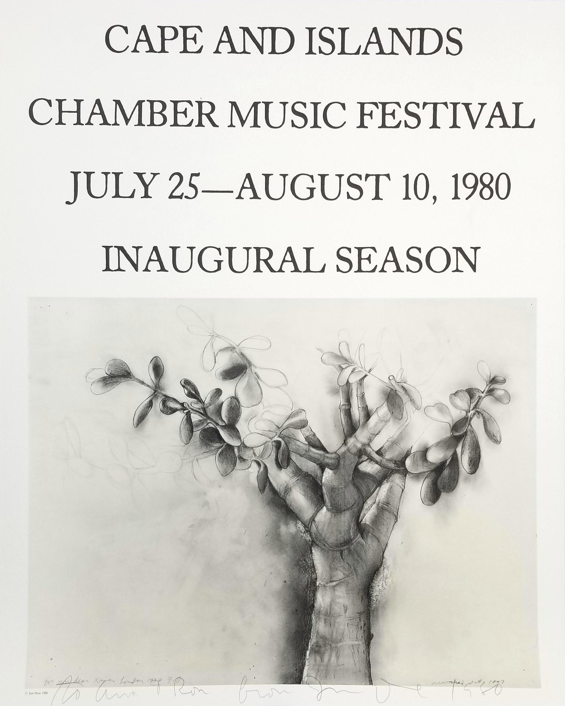 Still-Life Print de Jim Dine - Festival de Música de Cámara del Cabo y las Islas (Bodegón de plantas de jade) Póster (Firmado)