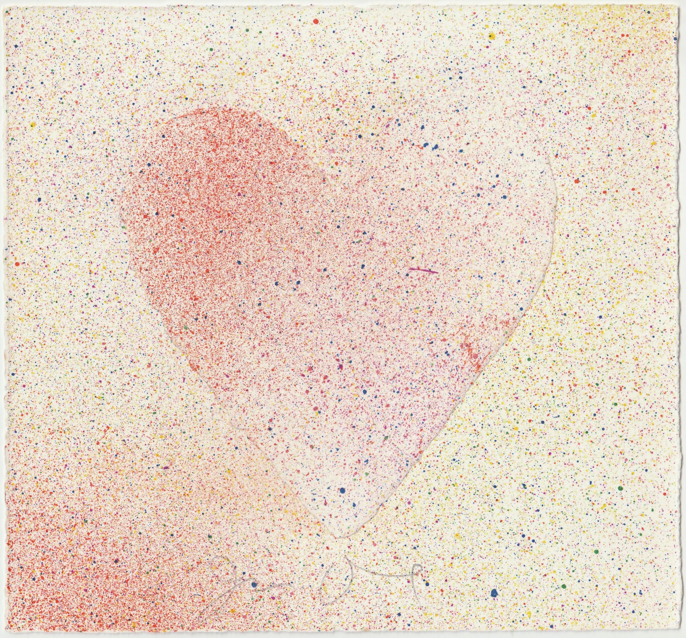 Corazón de confeti - Print de Jim Dine