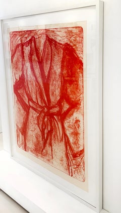 Jim Dine "Cream and Red Robe on a Stone"