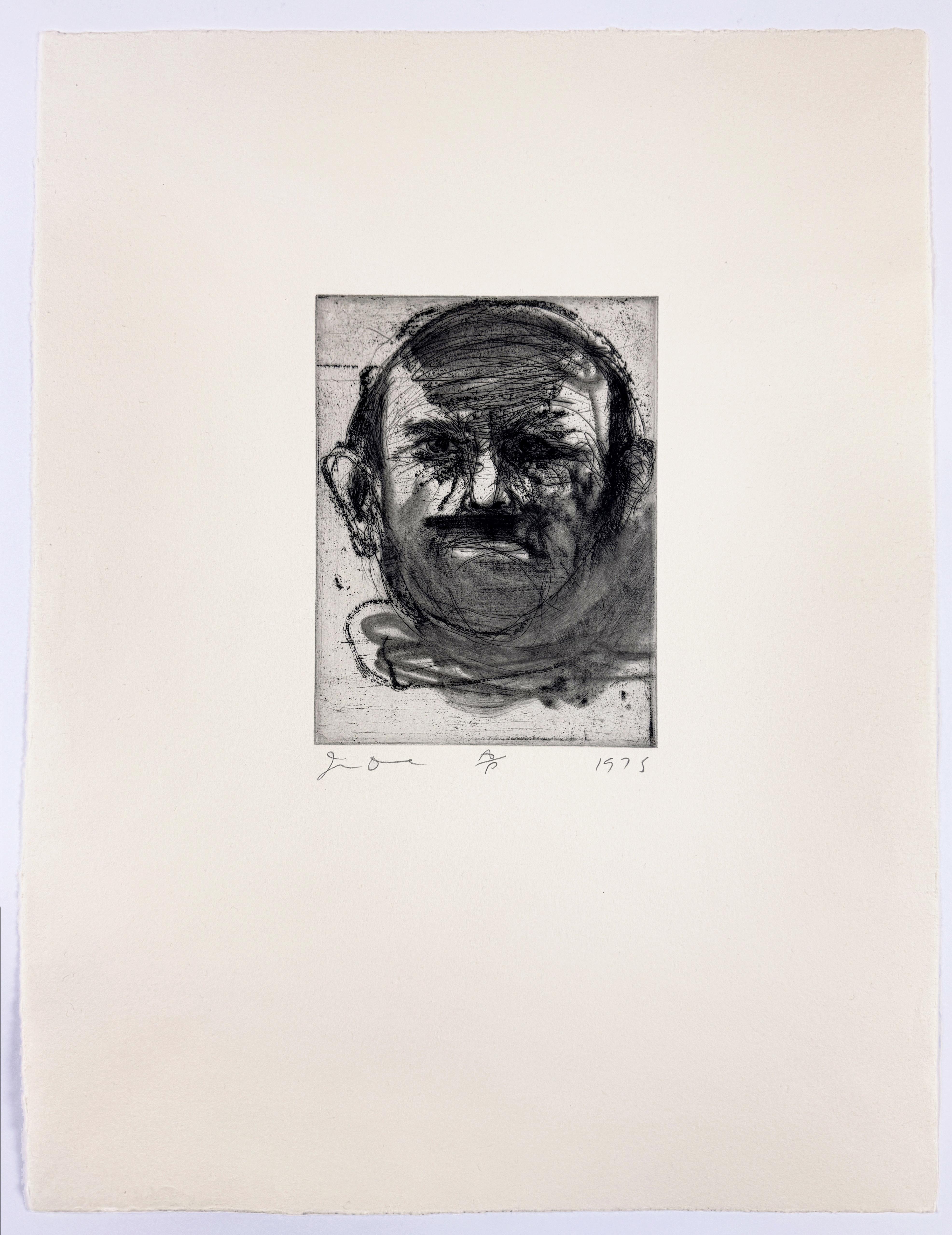 Dartmouth Portraits Jim Dine portfolio of nine self portrait etchings aquatint For Sale 2